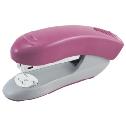 Степлер №24  20 листов Devente Neon, пластиковый, розовый, в к/к 4142341
