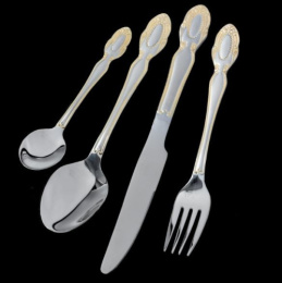 Набор столовых приборов из нержавеющей стали 24 предм. в п/у Rashel R-111/24