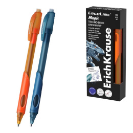 Ручка Пиши-Стирай гелевая ErichKrause Ergoline Magic Stick & Grip Techno Dini, синяя 0,5мм 65670
