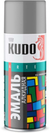 Аэрозольная краска "KUDO" универс. серая 1018 520 мл 10-18