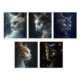 Тетрадь  48 листов Астральные коты 68574