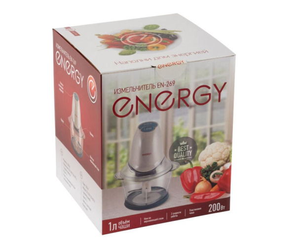 Измельчитель электрический 200Вт, EN-269, 1л, бежевый Energy 152459