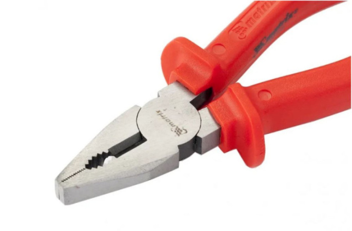 Плоскогубцы 200мм пластиковые ручки, шлифованные, Econom Matrix 16994