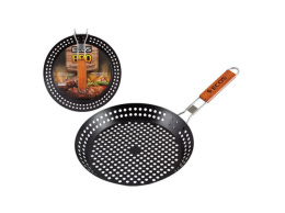 Решетка для барбекю с антипригарным покрытием круглая 30х30х5см Ecos 24031D/999626