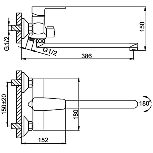 Смеситель для ванны Frud R301 R22301 Frud 42917