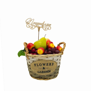 Топпер для украшения экошпон 16х26х3см большой Поздравляю ДомВуд Ф125/Д125