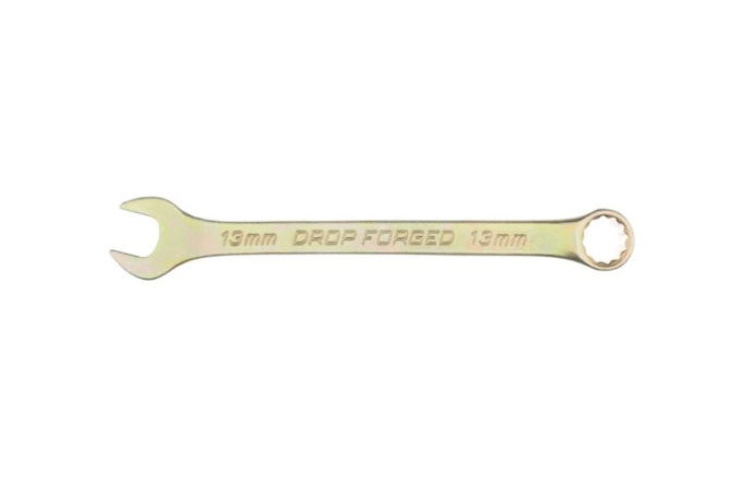 Ключ комбинированный 13х13мм желтый цинк Сибртех 14979