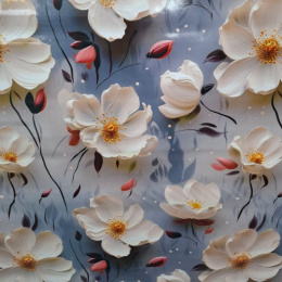 Клеенка столовая на тканевой основе с ПВХ покрытием 1,4х20м Grace STS231A