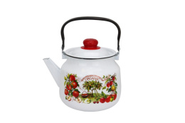 Чайник эмалированный 3,5л с подвижной металл. ручкой с декором Магн Organic Эмаль Магнитогорск 01-2713/4