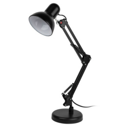 Лампа настольная ученическая 40Вт, цоколь - Е27, черный Эра N-214-E27-40W-BK/3478