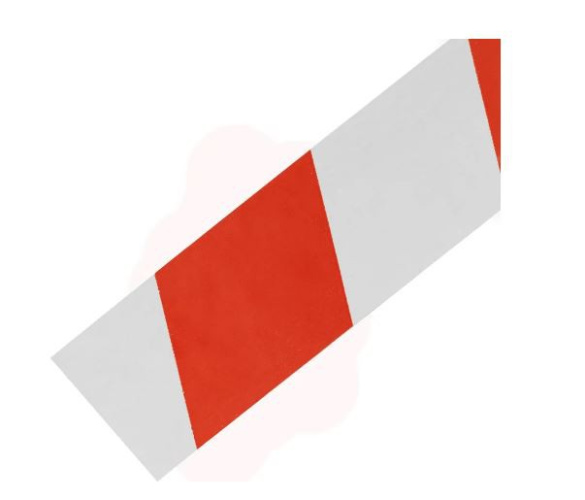 Лента сигнальная 50мм х 200м красно-белая Сибртех 89030