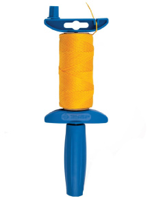 Шнур строительный 100м на катушке нейлоновый, желтый Зубр 06410-100