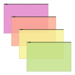 Папка-карман на молнии B5 ErichKrause Fizzy Neon 47073