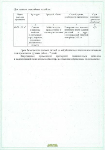 Валлар 50г гранулы от личинок майского жука Avgust