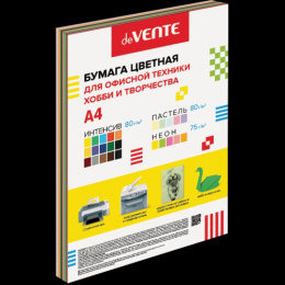 Бумага А4 Devente ассорти (15 интенсив + 5 пастель + 5 неон) 75-80г 25 листов 2072508