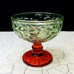 Креманка стеклянная Контур 300мл Зелено-рубиновая Декостек 5181/1-Н5