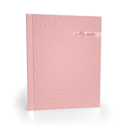 Книжка записная А6  64 листа В розовом, интегральная обложка 11132