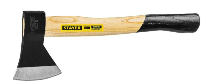 Топор 0,8кг деревянная ручка, кованый Stayer 20610-08