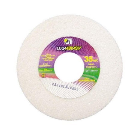 Круг абразивный 350х40х127мм, белый LugaAbrasive