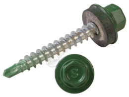 Саморез кровельный  4,8х19 RAL 6020 (зеленый хром) Daxmer 277-602019