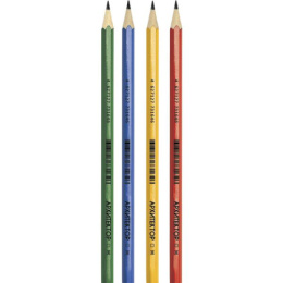 Карандаш чернографитный Devente Архитектор B 2мм, шестигранный, ассорти 5032704