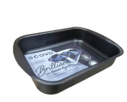 Противень алюминиевый с антиприг. покрытием 29х20х5см Brilliant Scovo BR-047СЕ