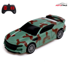 Машина радиоуправляемая Грозный рейсер, 1:20, 4 канала, зеленый, в коробке Автоград 9932937