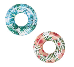Круг для плавания надувной детский 119см Tropical Palms, в ассортименте, от 12 лет BestWay 36237/008783