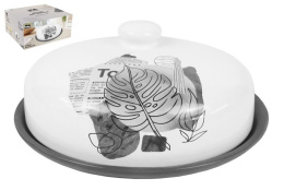 Блюдо для блинов керамическое (доломит) с крышкой 230мм Today, в п/у Lavenir HC620-L812