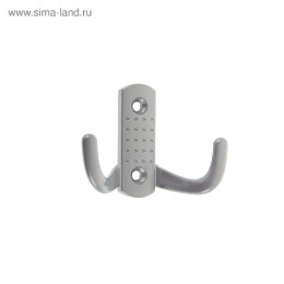 Крючок-вешалка №10 2-х рожковый хром эффект 534