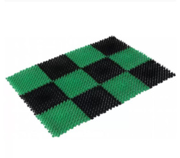 Коврик пластиковый Травка  42х 56см зеленый/черный 71-002