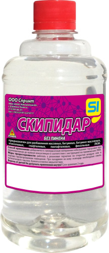 Скипидар 0,5л ГОСТ в бутылке ПЭТ Спринт