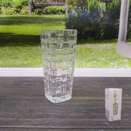 Ваза для цветов стеклянная квадрат h-15,5см 6,5х6,5см Радужный Дом РД20280