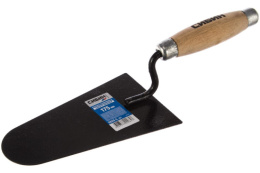 Кельма плиточника овальная деревянная усиленная ручка Сибин 0820-5