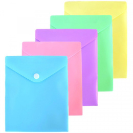 Папка с кнопкой А6 0.18 Devente Pastel ассорти 3071344