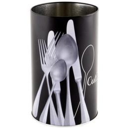 Подставка для столовых приборов металлическая круглая 10,7х17,2см дизайн Столовые приборы Mallony 008514