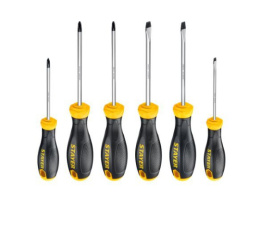 Отвертки набор  6шт. обрезиненные (двухкомпонентные) ручки, с магнитным наконечником, Hercules-X6 Stayer 2513-H6