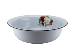 Таз эмалированный 20л с декором Магн, в ассортименте Эмаль Магнитогорск 3028/4