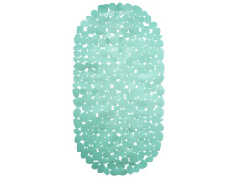 Коврик противоскользящий для ванной ПВХ на присосках 69х36см Морская галька, Балийский берег Вилина 6805