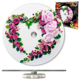 Блюдо стеклянное круглое вращающееся 285мм, в п/у Larange 105-502