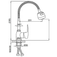 Смеситель для кухни с гибким изливом Frud R42055-1 Frud 42894