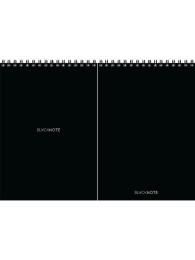 Блокнот А5  80 листов Черный цвет 5, гребень Б80-9260