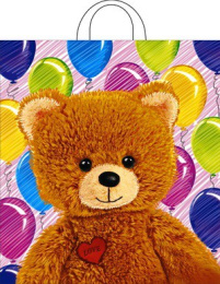 Пакет подарочный ПВД петлевой 38х42см 40мкм Топтыжка ПР3842ТЖ