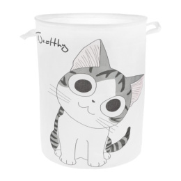 Корзина для игрушек текстильная 350х350х450мм Котенок, с ручками Наша Игрушка zxl2019061101-2