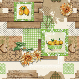 Клеенка столовая на нетканой основе 1,35х25м Grace NJ-6509-4