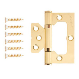 Петля накладная Avers  75х63х2,5-B2-G золото (бабочка) Avers 6447