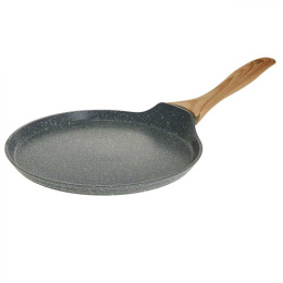 Блинница алюминиевая литая с антиприг. мраморным покрытием Grey Marble d-24см с бакелит. ручкой Alpenkok AK-0045/24N