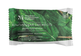 Мыло туалетное Альпийская Свежесть 100г ординарное Московский мыловаренный комбинат