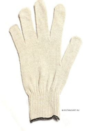 Перчатки хлопчатобумажные без ПВХ, класс вязки 10, 4-х нитка Мир и Стандарт