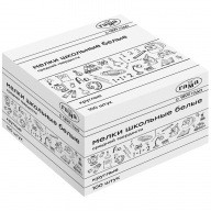 Мелки белые 100шт. Гамма, средней твердости 280120212